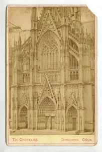 Cabinet Card 1870s Koln Cathedral South Side Theodor Creifelds Germany - Picture 1 of 1