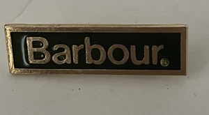 Nice BARBOUR Official Genuine Green and Gold Vintage ENAMEL LAPEL PIN BADGE - Picture 1 of 6