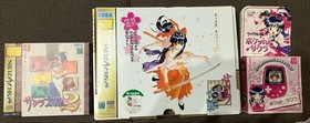 Sega Saturn Sakura Wars 1 2 Limited Edition Pocket Set Card Bonus