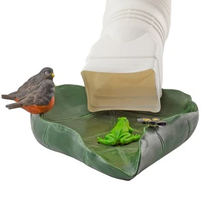 Blattform-Spritzblock, Laubrinne Fallrohrschutz Zubehör mit Vögeln - Bild 1 von 10