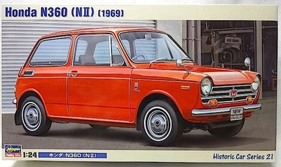 Hasegawa 1/24 Honda N360 N2 1969 Plastic Model - Image 1 of 4