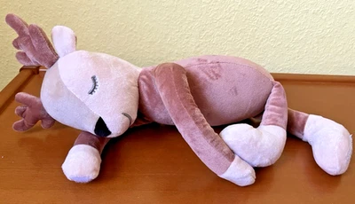 Elch Rentier Plüschtier Kuscheltier sitzend 32 cm H - liegend 44 cm L - Bild 1 von 4