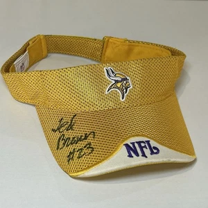 Minnesota Vikings NFL gelbes Visier Ted Brown #23 handsigniert Strapback - Bild 1 von 6