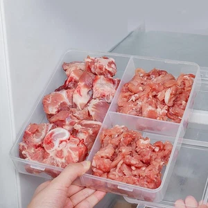 Transparent Food Storage Container with Durable Lids Stackable for Kitchen - Picture 1 of 7