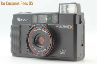 [MINT] FUJI AUTO-8 Quartz Date fujinon f/3.5 35㎜ Film Camera From JAPAN - Image 1 of 4
