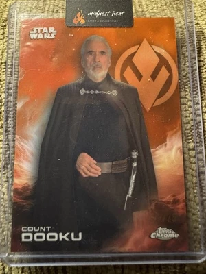 Count Dooku Refractor 2025 Topps Chrome Star Wars Attack of the Clones 2/25 - Image 1 of 3