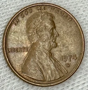 Centavo Lincoln marrón circulado marca de ceca S 1974 - Imagen 1 de 4