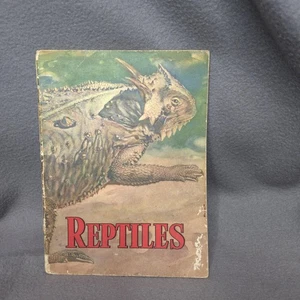 Vintage Reptilien illustriert Kinder Natur Heft Softcover Heftgebunden - Bild 1 von 10