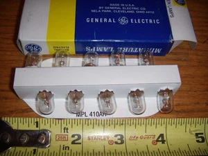 1 BOX OF 6 NOS GENERAL ELECTRIC #502 APPLIANCE MINIATURE LIGHT BULB'S - Picture 1 of 1