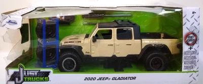 JADA Just Trucks 2020 Jeep Gladiator с комплектом стойки для шин 1:24 литая 4x4 новая из старых запасов 32711 - Изображение 1 из 4