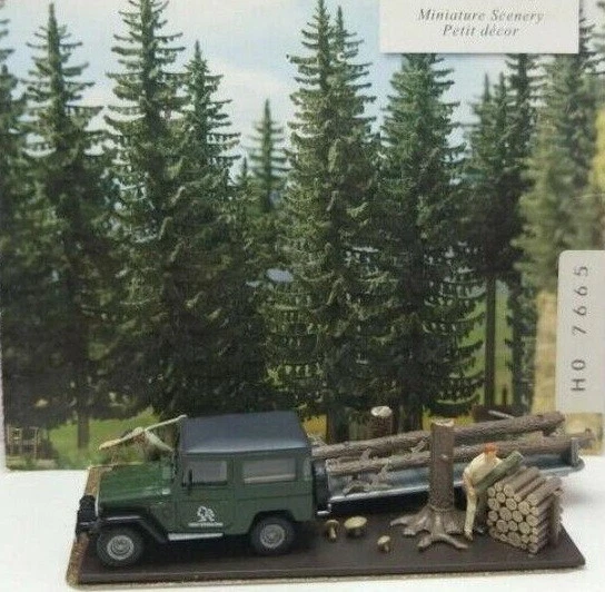 Busch 7665 HO Scale Scene Forest Cruiser W/Toyota Land Cruiser - Image 1 of 1