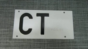 KENNZEICHEN KENNZEICHEN CT (CATANIA) ORIGINAL PROVINZABZEICHEN AUS METALL 90ER JAHRE ABARTH ... - Bild 1 von 1