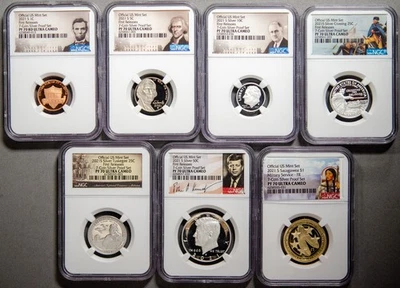 2021-S 7-COIN SILVER PROOF SET NGC PF70UC - Image 1 of 2