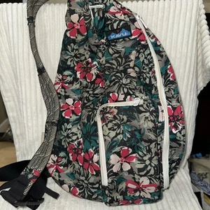 KAVU Rope Sling Bag Crossbody Shoulder Backpack 25th Anniversary Floral Original - Picture 1 of 8