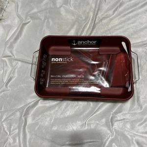 New Anchor Non Stick Glass Bakeware 9” X 13” 3qt Hocking Rectangle  - Picture 1 of 9