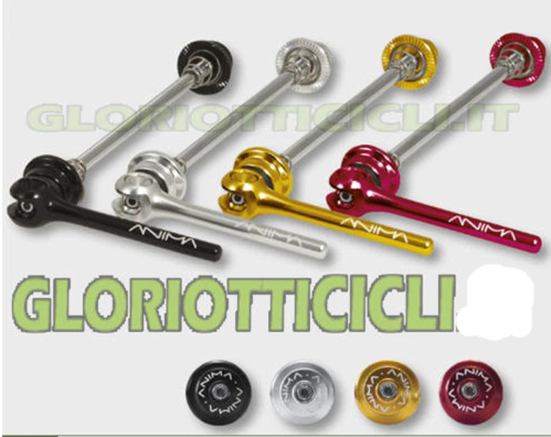 Sganci Rapidi/quick Release anima Ergal/crmo neri MTB