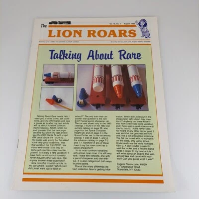 The Lion Roars Lionel Collectors Club Of America Volume 16 No. 1, August 1986 Foto 1 de 4