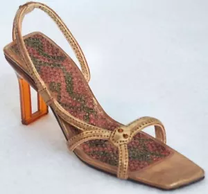 SCARPA JUST THE RIGHT | SNAKES ALIVE ✪NUOVA✪ 25168 RAINE RARO SANDALO PELLE DI SERPENTE USA - Foto 1 di 5