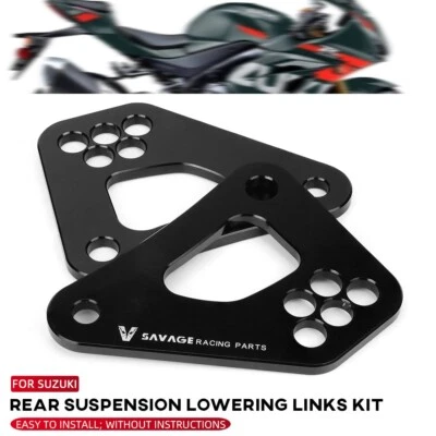 Kit de eslabones de bajada traseros CNC para palanca de cojín SUZUKI GSXR 600/GSXR750/GSX-R 1000 Foto 1 de 4