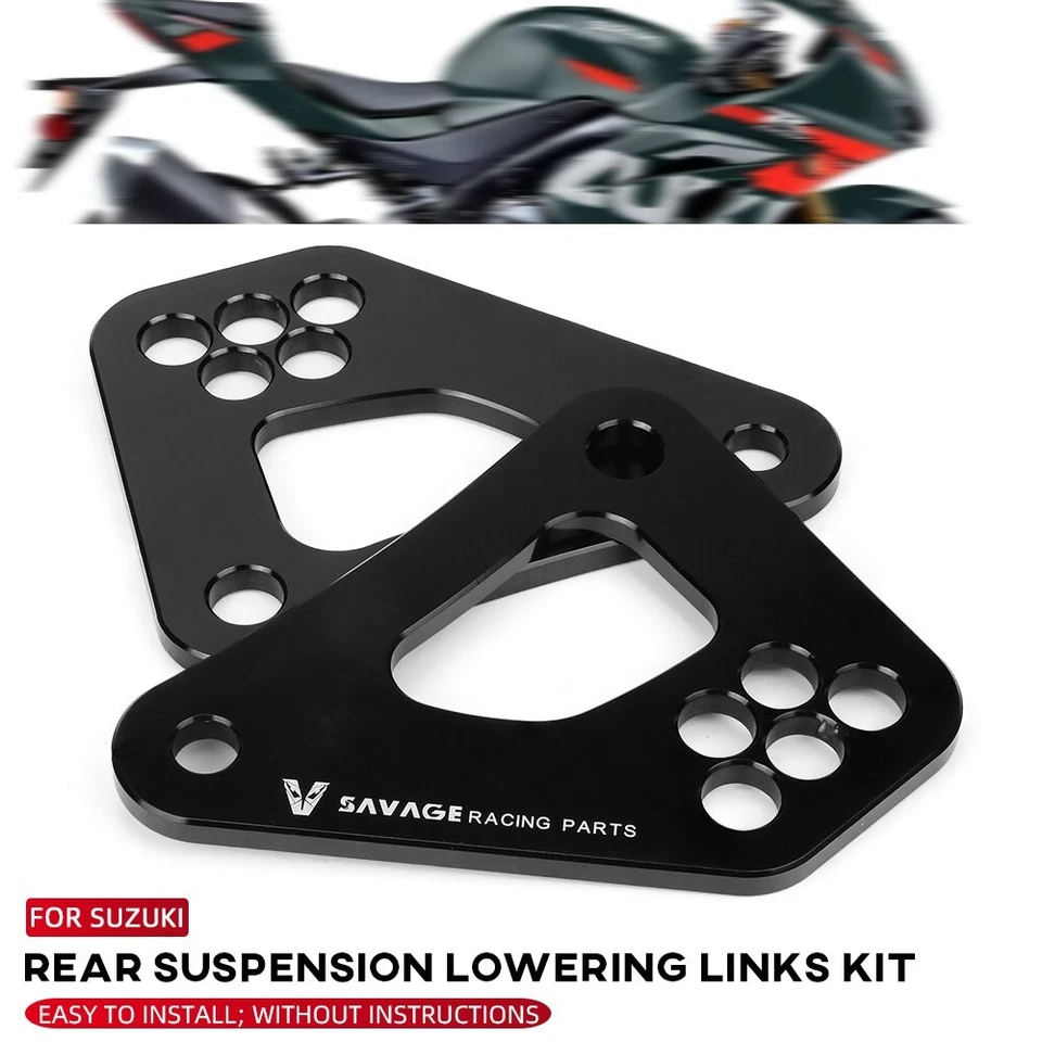 Kit de eslabones de bajada traseros CNC para palanca de cojín SUZUKI GSXR 600/GSXR750/GSX-R 1000 Foto 1 de 4