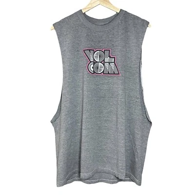 Vintage Y2K Volcom Cut Tank Top Tee Shirt Mens Large Grey Skater - Image 1 of 4