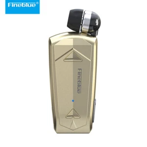 FineBlue F520 Wireless Headset Bluetooth 5.3 Earphone Clip Retractable Vibrating - Picture 1 of 17