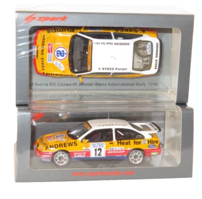 1/43 Ford Sierra RS Cosworth  Andrews  Winner Manx Rally 1989 #12 R.Brookes - Image 1 of 4