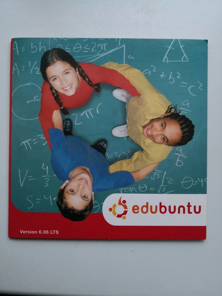 Original Edubuntu 6.06 LTS PC Linux Install CD - Image 1 of 1
