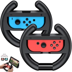 2Pack Switch Steering Wheel for Nintendo Switch Joy Con Switch Racing Wheel Grip - Picture 1 of 7