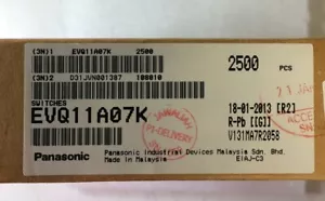 EVQ11A07K PANASONIC SWITCH TACTILE SPST-NO 0.02A 15V ROHS 50 PIECES - Picture 1 of 1