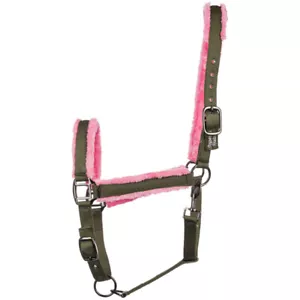 Imperial Riding Sweet Soul Nylonhalfter mit Kunstfell Farbe army Größe Full - Bild 1 von 1