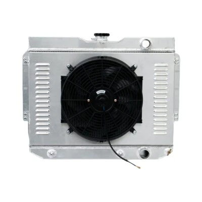 Ventilador de 4 filas de radiador y cubierta para Chevy Impala Bel Air El Camino Chevelle 1959-65 Foto 1 de 4