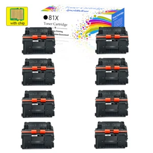 8PK CF281X Toner Cartridge For HP CF281X 81X LaserJet M605n M606dn M606X M630dn - Picture 1 of 18