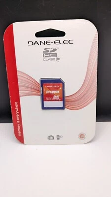Camera Memory Card Dane Elec SD Pro 200x 8GB New In Package - Image 1 of 2
