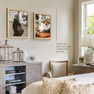 16x20 Wall Poster Frame - Set of 3, Beige Natural Solid Wood Photo Frame - Image 1 of 4