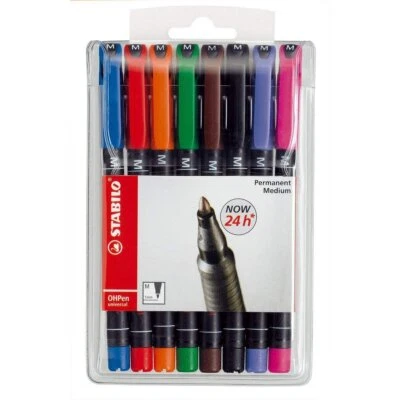 Folienstift - STABILO OHPen universal - permanent medium - 8er Pack - mit 8 - Bild 1 von 2