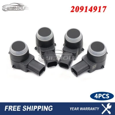 4x Black Color 20914917 For Cadillac CTS SRX ELR 2008-2015 Parking Assist Sensor - Изображение 1 из 4