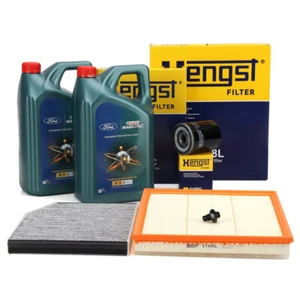 HENGST Filterset 3-tlg 10L CASTROL 5W30 A5 für FORD TOURNEO TRANSIT 2.0 EcoBlue - Bild 1 von 5