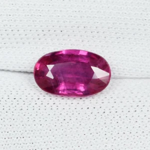 1.24 ct SUPERB LUSTROUS - PINKISH RED COLOR NATURAL RUBY Oval See Vdo 1707 ON - Picture 1 of 2