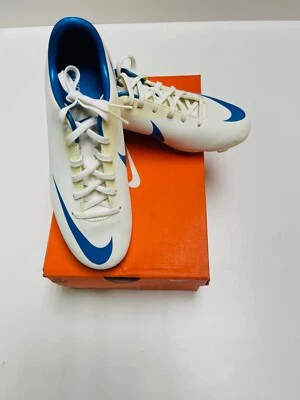 Nike Jr. Zapatos de fútbol Mercurial Glide III FG para niños blanco-azul Foto 1 de 4