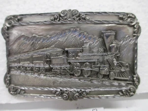 Vintage Railroad Belt Buckle By Siskiyou Buckle Co 1984 Never Worn - Picture 1 of 12