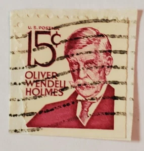 Estampilla postal vintage ~ EE. UU. ~ Oliver Wendell Holmes ~ 15¢ roja ~ 1968-05 - Imagen 1 de 6