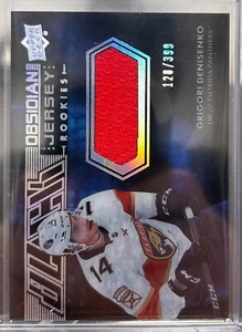 2021-22 UD Black Obsidian Jersey Rookies Grigori Denisenko /399 - Foto 1 di 2