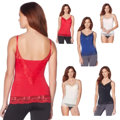 Rhonda Shear Pin-Up Lace Camisole Tank 630904- 481260 NWOT