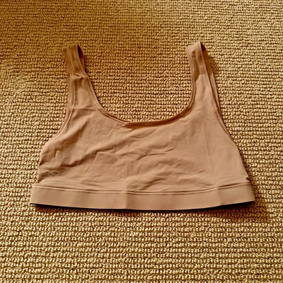Bralette Skims Arcilla Jalea Transparente Cuello Redondo, Talla Pequeña Nuevo con Etiquetas Foto 1 de 3