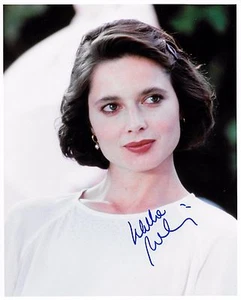 Isabella Rossellini authentisch signiertes 8 x 10 Farbe Hochglanz Foto blau Samt Echtheitszertifikat - Bild 1 von 1