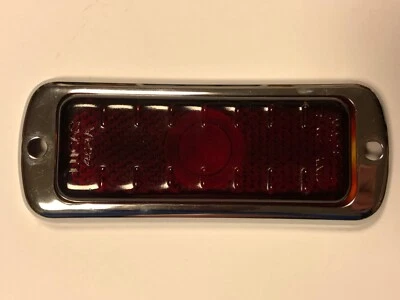 LUCAS L464 + L464A LAMP — STOP-TAIL LENS + RIM — NOS — HECKLICHT GLAS + RAHMEN — 第 1/4 张图片