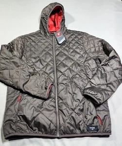 Rhone Tundra Steppjacke mit Kapuze 2XL XXL braun orange durchgehender Reißverschluss - Bild 1 von 4