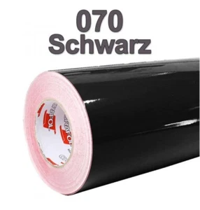 Vinylfolie plotterfolie Oracal 621 Glanz Selbstklebende Folie A4 Bogen Schwarz - Bild 1 von 2