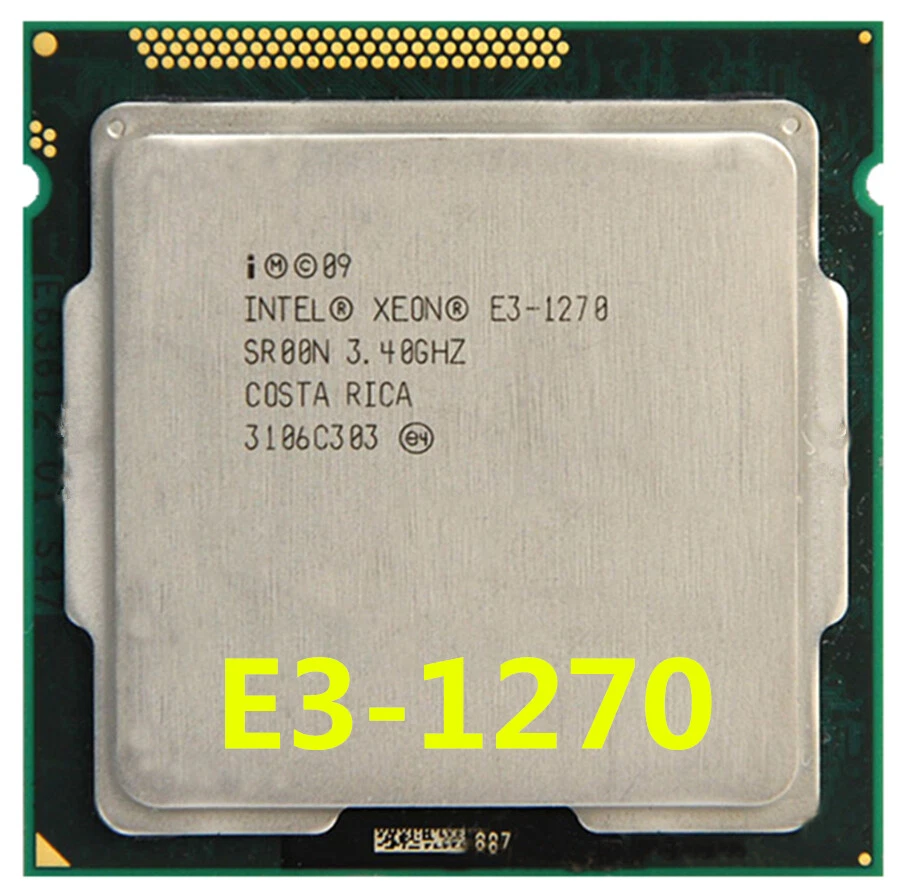 Intel Xeon E3-1270 CPU Quad Core 3.4GHz 8M 80W SR00N LGA 1155 Processor - Image 1 of 1